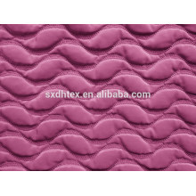 Woven polyester embroidered quilting fabrics for coat
